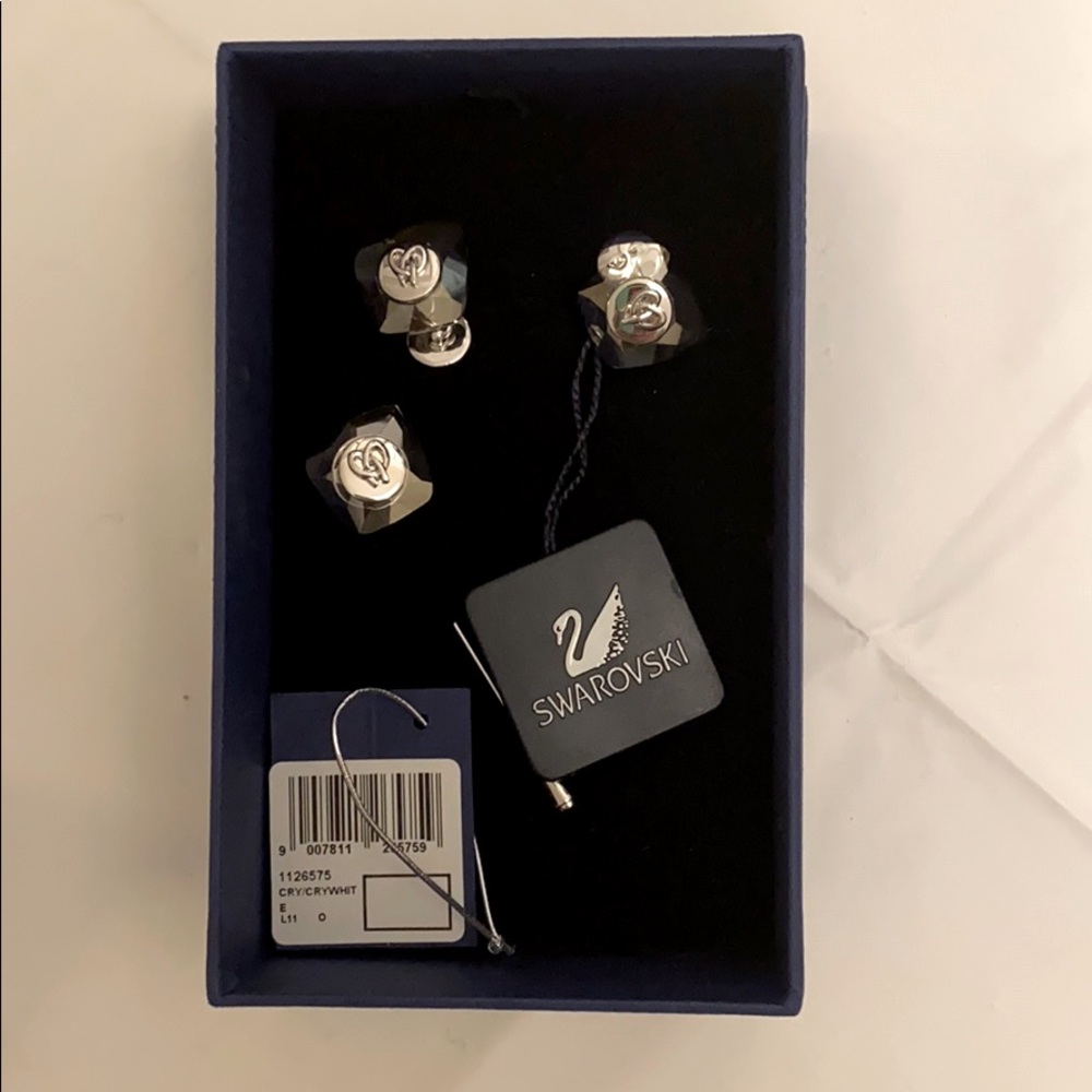 Swarovski Crystal Cuff Links